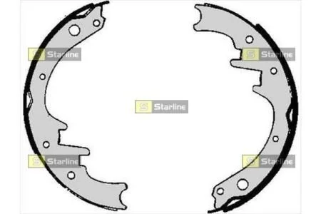 Тормозные колодки барабанные, к-кт. STARLINE BC 06010