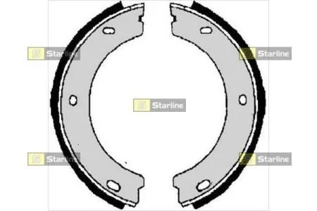 Тормозные колодки барабанные, к-кт. STARLINE BC 06400