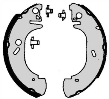 Гальмівні колодки барабанні STARLINE BC 06750