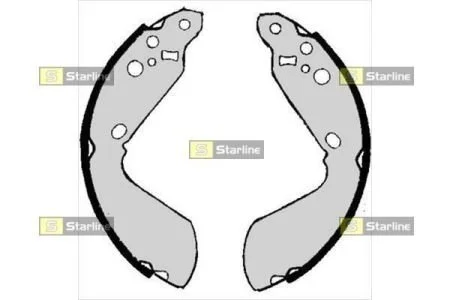 Тормозные колодки барабанные, к-кт. STARLINE BC 06890