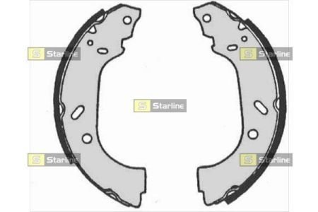 Тормозные колодки барабанные, к-кт. STARLINE BC 07150