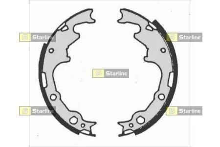 Тормозные колодки барабанные, к-кт. STARLINE BC 07240