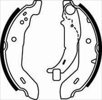 Гальмівні колодки барабанні STARLINE BC 07480