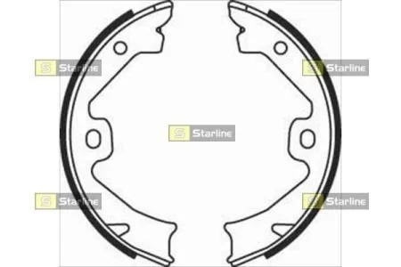 Тормозные колодки барабанные, к-кт. STARLINE BC 08140