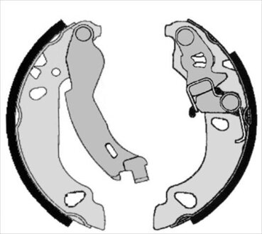 Фото 1 - гальмівні колодки барабанні STARLINE BC 08230 Гальмівні колодки барабанні STARLINE BC 08230 (фото 1)