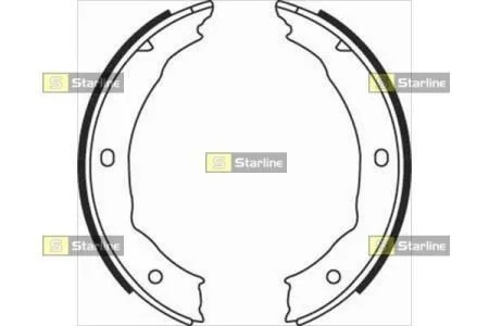 Тормозные колодки барабанные, к-кт. STARLINE BC 08400