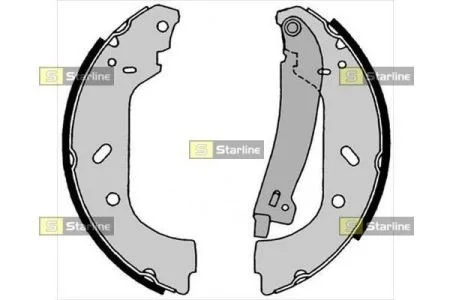 Тормозные колодки барабанные, к-кт. STARLINE BC 08640