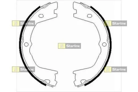 Тормозные колодки барабанные, к-кт. STARLINE BC 09080 (фото 1)