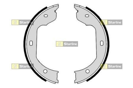 Тормозные колодки барабанные, к-кт. STARLINE BC 09110