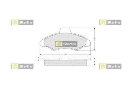 Гальмівні колодки дискові STARLINE BD S022