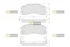 Колодки тормозные дисковые, к-кт. STARLINE BD S126 (фото 1)