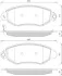 Колодки тормозные дисковые, к-кт. STARLINE BD S244 (фото 1)