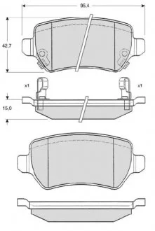 Колодки тормозные дисковые, к-кт. STARLINE BD S320