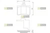 Колодки тормозные дисковые, к-кт. BD S358