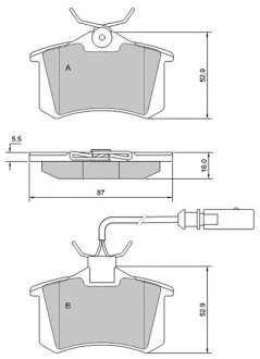 Колодки тормозные дисковые, к-кт. STARLINE BD S375