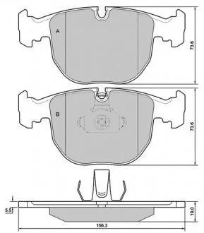 Колодки тормозные дисковые, к-кт. STARLINE BD S384