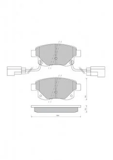 Колодки тормозные дисковые, к-кт. STARLINE BD S850P (фото 1)