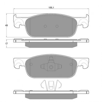 Тормозные колодки STARLINE BD S973