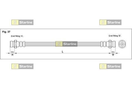 Тормозной шланг STARLINE HA BD.1225