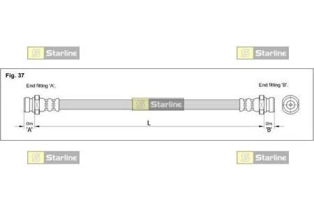 Тормозной шланг STARLINE HA BD.1225