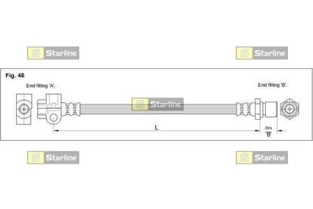 Тормозной шланг STARLINE HA CC.1211