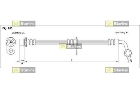 Тормозной шланг STARLINE HA EB.1200.1