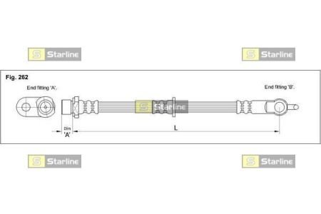 Тормозний шланг STARLINE HA EB.1274