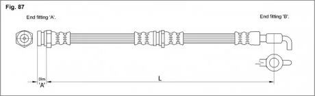Гальмівний шланг STARLINE HA ST.1088