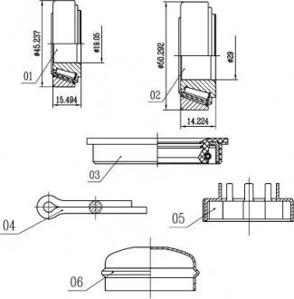 Подшипник ступицы колеса, к-кт. STARLINE LO 00542