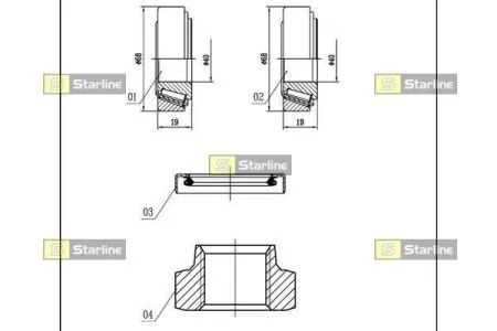 Підшипник колісний STARLINE LO 01324