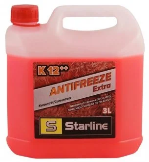 Антифриз K12++ / G12++ / концентрат / 3л. / этиленгликоль / фиолетовый / (VW TL774 G) STARLINE NA K12PP-3