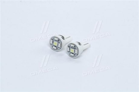 Лампа LED б / ц габарит і панель приладів T10-5SMD W2.1x9.5d 12V WHITE 2шт. блістер <> TEMPEST TP-203T10-12V