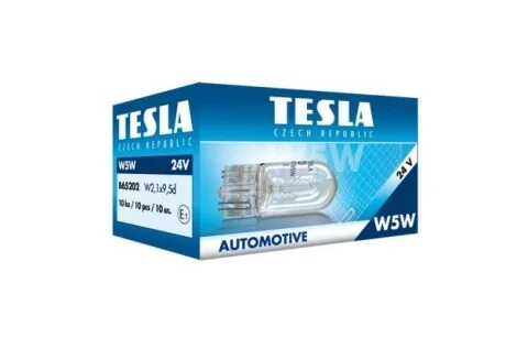 Автомобільна лампа W5W 24V W2,1x9,5d TESLA B65202