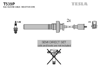 Провід введення / Mitsubishi Carisma 1.3I 16V 01-03 / Space Star 1.6I 16V 00- TESLA T539P