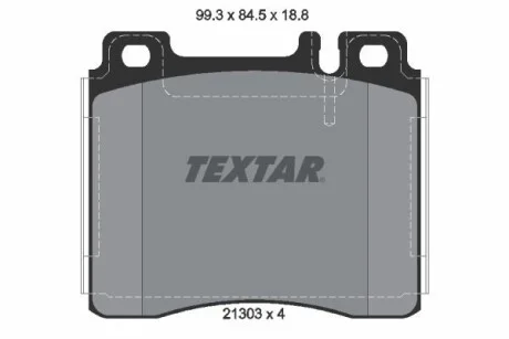 Тормозные колодки MERCEDES S (W140, C140) передняя сторона 91-99 TEXTAR 2130304