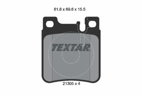 Гальмівні колодки дискові TEXTAR 2130501 (фото 1)