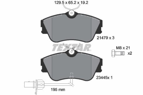 Тормозные колодки дисковые TEXTAR 2147903 (фото 1)