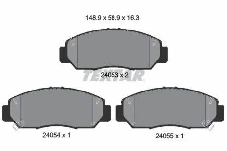Гальмівні колодки HONDA Accord/FR-V "F "01>> TEXTAR 2405301