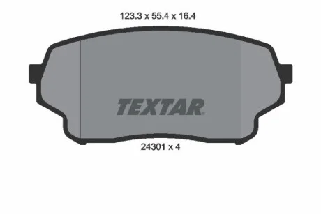 Гальмівні колодки дискові TEXTAR 2430101