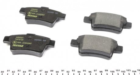 Комплект гальмівних колодок TEXTAR 2454001 (фото 1)