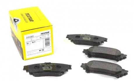 Тормозные колодки LEXUS / TOYOTA RX / Prius / Sienna задняя сторона 08 - TEXTAR 2491801