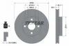 Диск тормозной TOYOTA Corolla / Prius передняя сторона D = 255mm 97-13 92125903