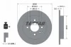 Диск тормозной передний HONDA Jazz III "R "08 >> TEXTAR 92204000 (фото 1)
