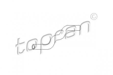 Шланг радиатора TOPRAN / HANS PRIES 102873 (фото 1)