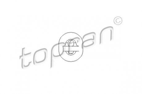 Кронштейн, глушитель TOPRAN / HANS PRIES 104403