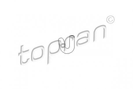 Шланг радіатора (система охолодження) TOPRAN / HANS PRIES 107304