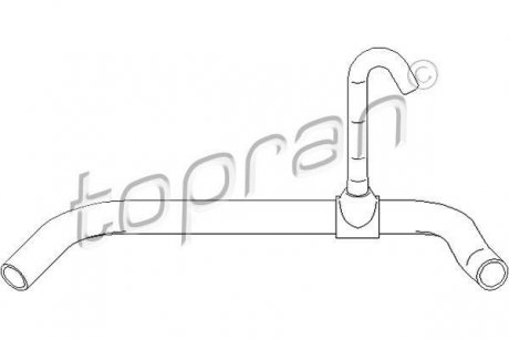 Шланг радіатора (система охолодження) TOPRAN / HANS PRIES 111799