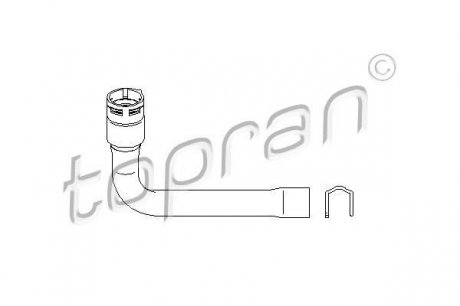 Шланг радиатора (система охлаждения) TOPRAN / HANS PRIES 111975 (фото 1)