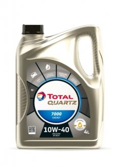 Моторное масло QUARTZ 7000 ENERGY 10W40 4л TOTAL 203707 (фото 1)