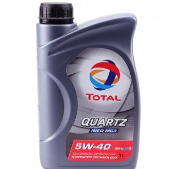 Олива моторна Quartz Ineo C3 5W40 (1 Liter) TOTAL 213789 (фото 1)